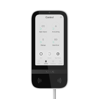 AJAX Superior KeyPad TouchScreen Fibra White Drôtová klávesnica