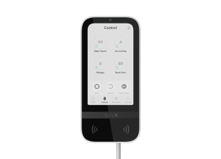 AJAX Superior KeyPad TouchScreen Fibra White Drôtová klávesnica