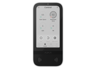 AJAX Superior KeyPad TouchScreen G3 White Bezdrôtová dotyková klávesnica