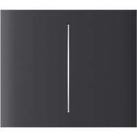 AJAX CenterButton 2-gang vertical Graphite Stredové tlačidlo