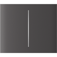 AJAX CenterButton 2-gang vertical Grey Stredové tlačidlo