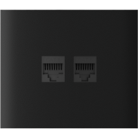 AJAX CenterCover (LAN) vertical Black Stredový kryt