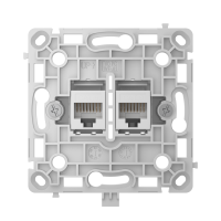 AJAX OutletCore (LAN) White Nástenná zásuvka 2 x RJ45, biela