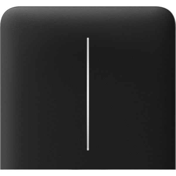 AJAX SideButton 2-gang vertical Black Bočné tlačidlo