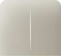 AJAX SideButton 2-gang vertical Ivory Bočné tlačidlo