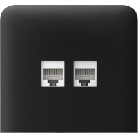 AJAX SideCover (LAN) vertical Black Bočný kryt