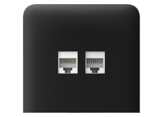 AJAX SideCover (LAN) vertical Black Bočný kryt