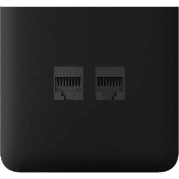 AJAX SideCover (LAN) vertical Black Bočný kryt